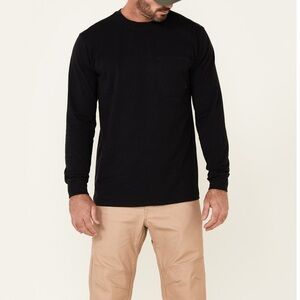 Zumiez black pocket tee long sleeve oversized skater pull over casual streetwear